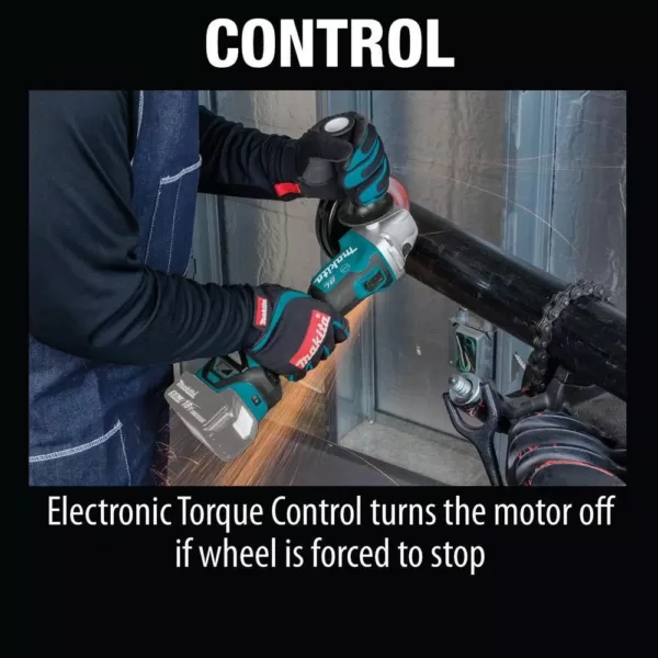 Makita 18-Volt LXT Brushless 4-1/2 in. / 5 in. Cordless Cut-Off/Angle Grinder with Electric Brake (Tool Only)