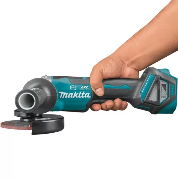 Makita 18-Volt Brushless 4-1/2 in. / 5 in. Cordless Paddle Switch Cut-Off/Angle Grinder with Electric Brake (Tool Only)