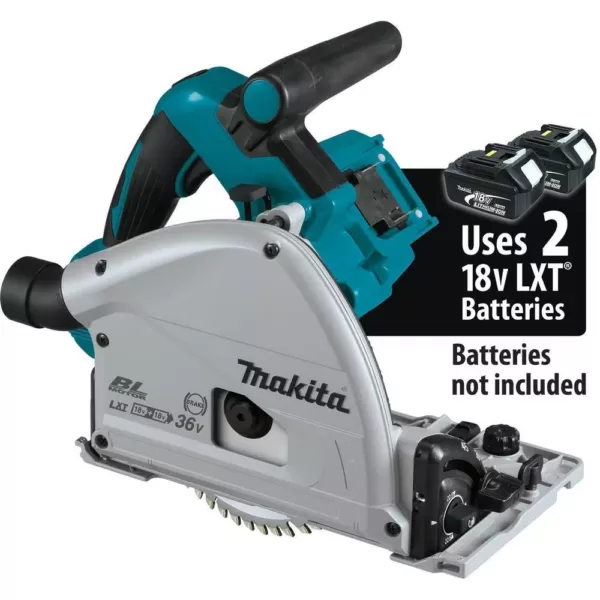 Makita 18-Volt X2 LXT(36-Volt) Brushless 6-1/2 in. Plunge Circular Saw with Bonus 6-1/2 in. 56T Carbide-Tipped Plunge Saw Blade