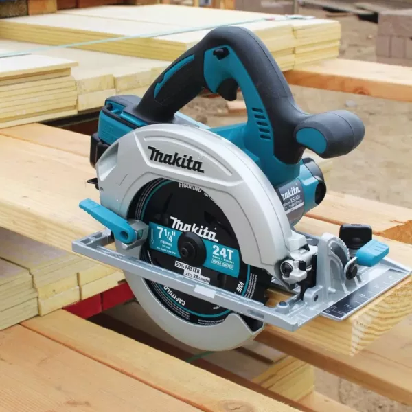 Makita 18-Volt 5.0 Ah X2 LXT Lithium-Ion 36-Volt 7-1/4 in. Cordless Circular Saw Kit with BONUS 2 Batteries 5.0 Ah