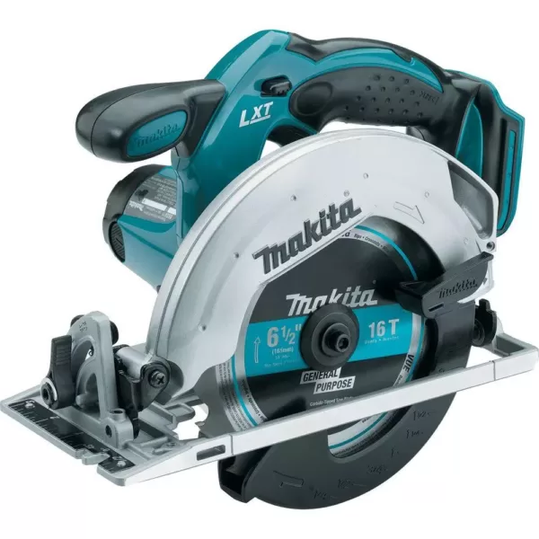 Makita 18-Volt LXT Lithium-Ion Cordless 6-1/2 in. Lightweight Circular Saw and General Purpose Blade (Tool-Only)