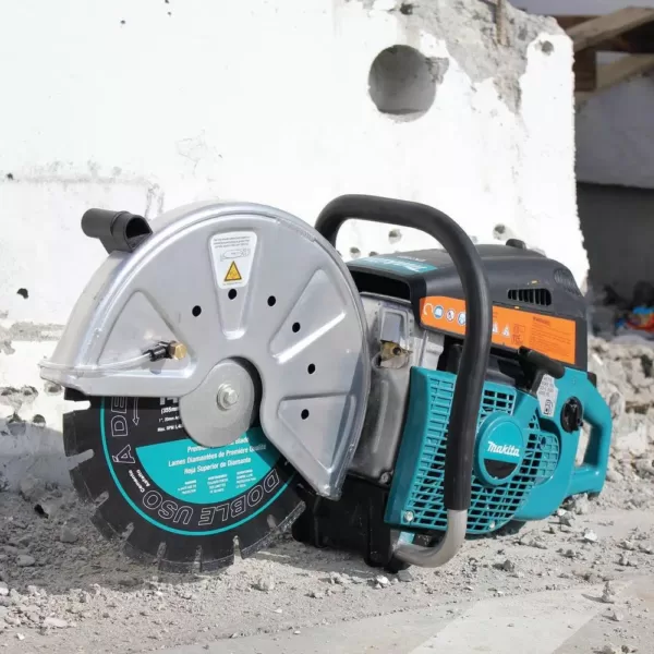 Makita 5.1 HP 73 cc 14 in. Gas Saw with bonus 14 in. Segmented Rim Dual Purpose Diamond Blade