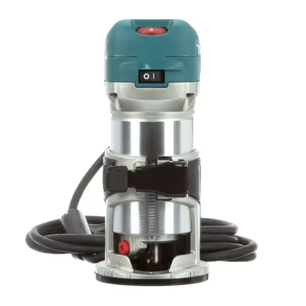 Makita 6.5 Amp 1-1/4 HP Corded Fixed Base Variable Speed Compact Router with Quick-Release