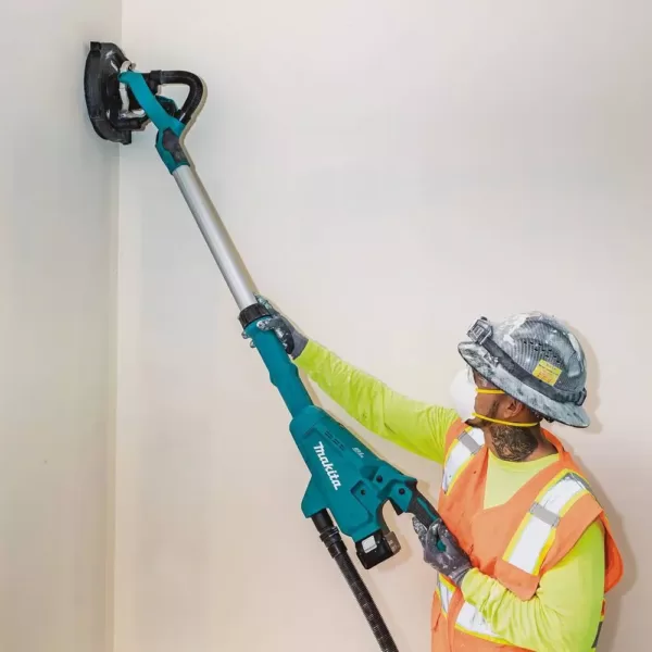 Makita 18V LXT Brushless Cordless 9 in. Drywall Sander Kit 5.0Ah with bonus 18V 2.0Ah LXT Compact Combo Kit (2-Piece)