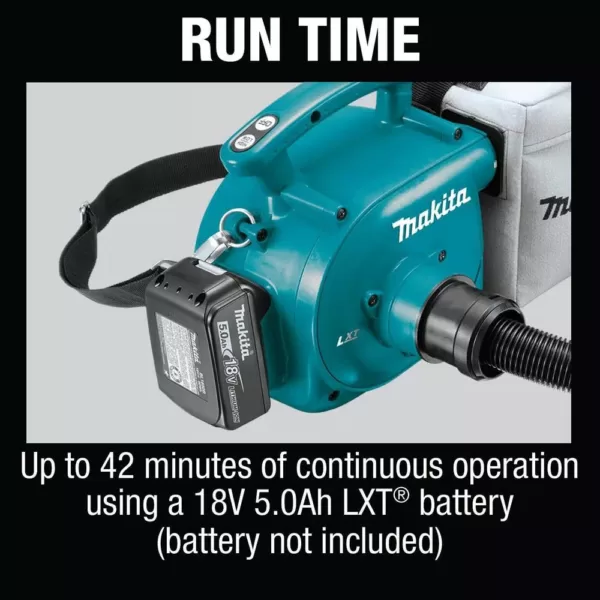 Makita 18-Volt LXT Lithium-Ion Cordless 3/4 Gal. Portable Dry Dust Extractor/Blower (Tool-Only)