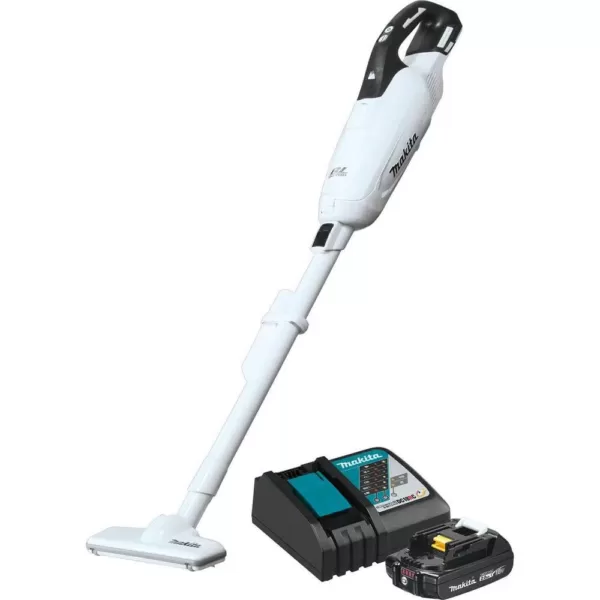 Makita 18-Volt LXT Lithium-Ion Compact Brushless Cordless 3-Speed Vacuum Kit, 2.0 Ah