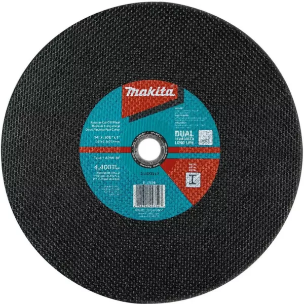 Makita 14 in. x 1 in. x 3/32 in. Cut-off Wheel (5-Pack)