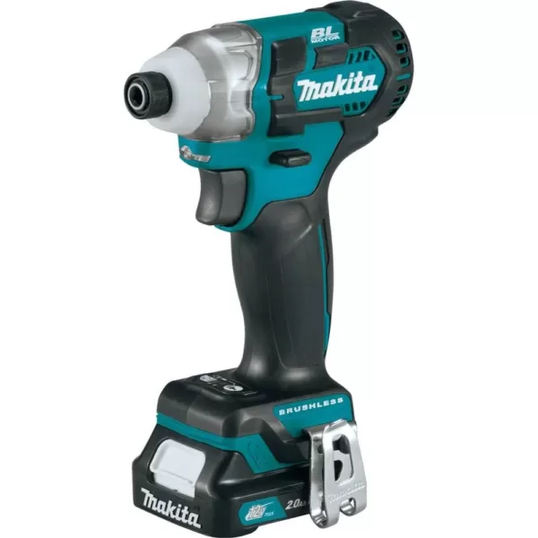 Makita 12-Volt MAX CXT Lithium-Ion Brushless 1/4 in. Cordless Impact Driver Kit with (2) Batteries 2.0Ah, Charger, Hard Case