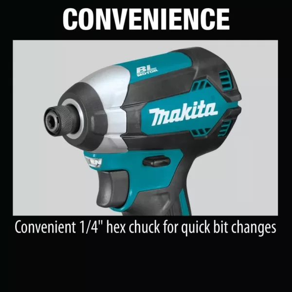 Makita 18-Volt LXT Lithium-Ion Brushless Cordless Impact Driver Kit with (1) Battery 3.0Ah