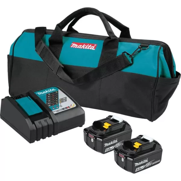 Makita 18V LXT Brushless 1/4 in. Impact Driver, 7-1/4 in. Circular Saw and Reciprocating Saw with bonus 18V LXT Starter Pack