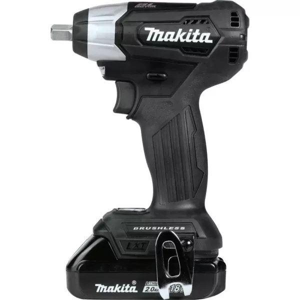 Makita 18-Volt LXT Lithium-Ion Sub-Compact Brushless Cordless 1/2 in. Square Drive Impact Wrench Kit