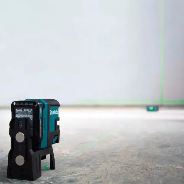 Makita 12-Volt MAX CXT Self-Leveling Cross-Line/4-Point Green Laser Kit (2.0 Ah)