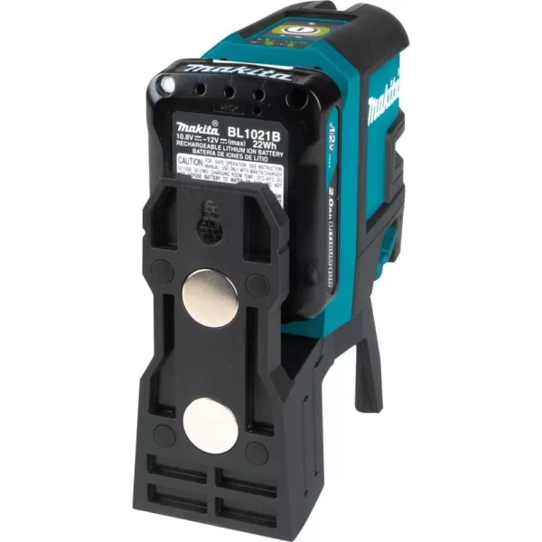 Makita 12-Volt MAX CXT Self-Leveling Cross-Line/4-Point Green Laser Kit (2.0 Ah)