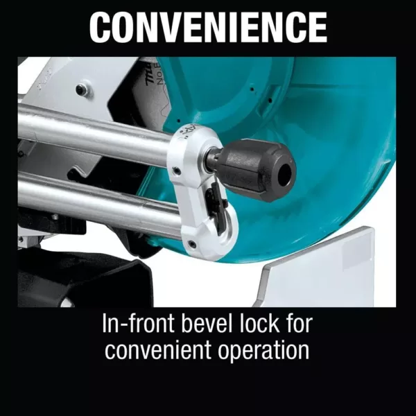 Makita 15 Amp 12 in. Dual-Bevel Sliding Compound Miter Saw with Laser