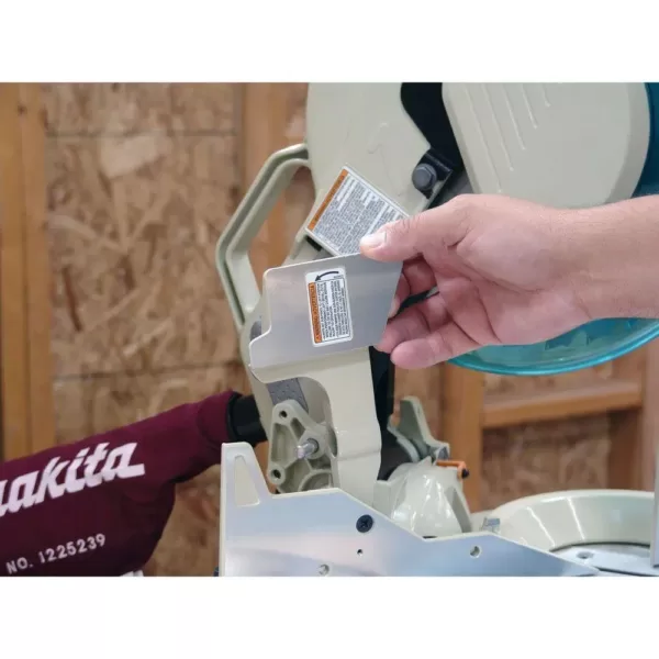 Makita 15 Amp 12 in. Corded Single-Bevel Compound Miter Saw with 40T Carbide Blade and Dust Bag