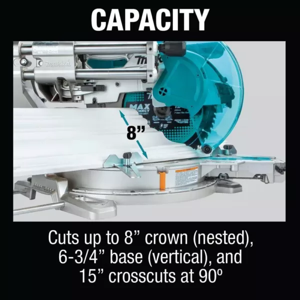 Makita 18-Volt X2 LXT Lithium-Ion (36-Volt) 12 in. Brushless Cordless Dual-Bevel Sliding Compound Miter Saw Laser (Tool-Only)