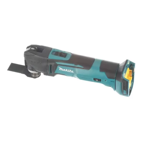 Makita 18-Volt LXT Lithium-Ion Cordless Variable Speed Oscillating Multi-Tool (Tool-Only) With Blade and Accessory Adapters