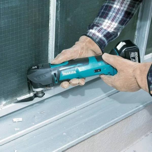 Makita 18-Volt LXT Lithium-Ion Cordless Variable Speed Oscillating Multi-Tool (Tool-Only) With Blade and Accessory Adapters