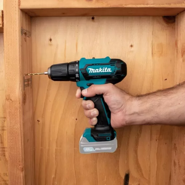 Makita 12-Volt CXT Lithium-Ion Cordless 3/8 in. Driver Drill (Tool-Only)