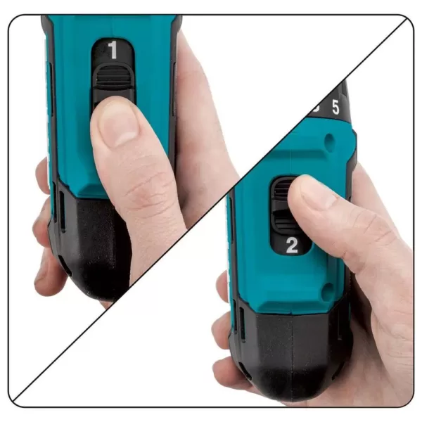 Makita 12-Volt max CXT Lithium-Ion Cordless1/4 in. Hex Screwdriver Kit, 2.0Ah