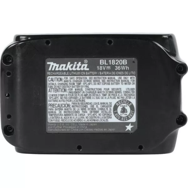 Makita 18-Volt LXT Lithium-Ion Compact Battery Pack 2.0Ah with Fuel Gauge (2-Pack)