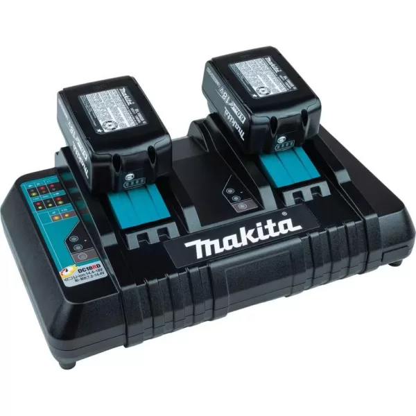 Makita 18-Volt 5.0Ah LXT Lithium-Ion Battery and Dual Port Charger Starter Pack