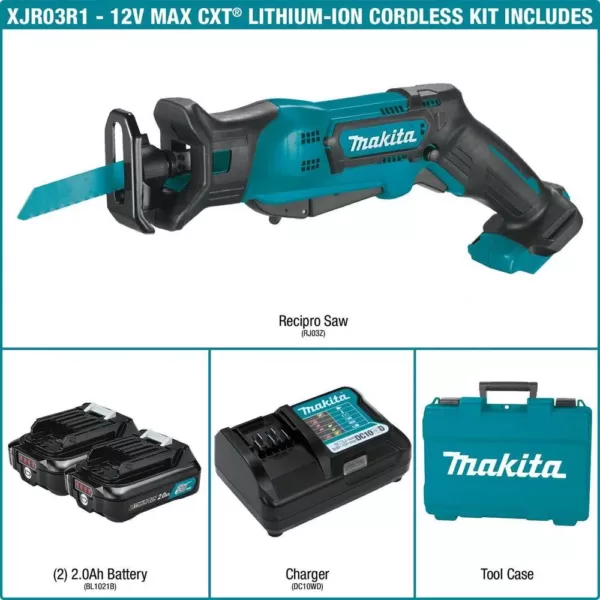 Makita 12-Volt MAX CXT Lithium-Ion Cordless Reciprocating Saw Kit