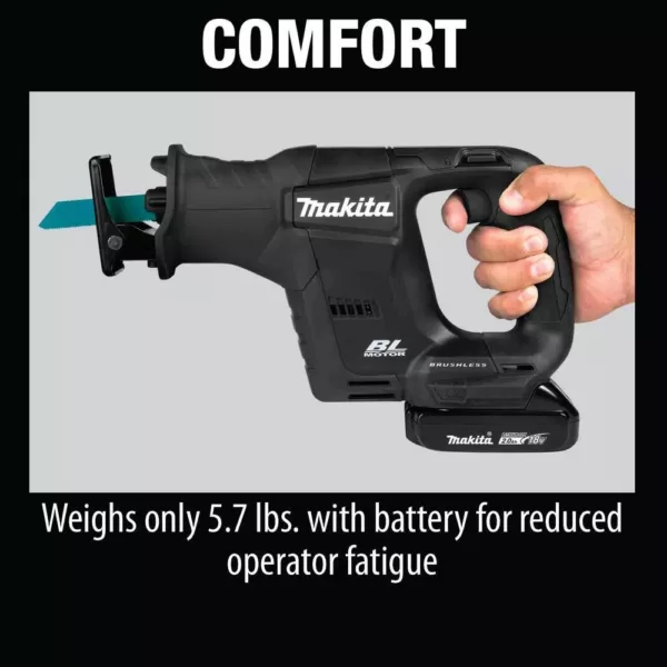 Makita 18-Volt LXT Lithium-Ion Sub-Compact Brushless Cordless Recipro Saw Kit (2.0 Ah)