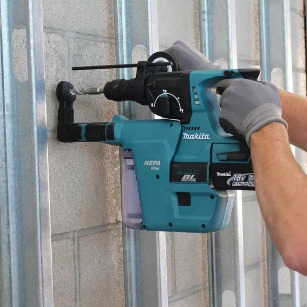 Makita 18V LXT Lithium-Ion 1 in. Brushless SDS-Plus Concrete/Masonry Rotary Hammer Drill with Bonus 18V LXT Battery Pack 5.0Ah