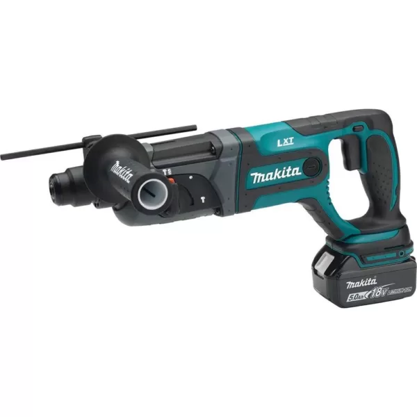 Makita 18-Volt LXT Lithium-Ion 7/8 in. Cordless SDS-Plus Concrete/Masonry Rotary Hammer Drill Kit w/ (2) batteries 5.0Ah, Bag