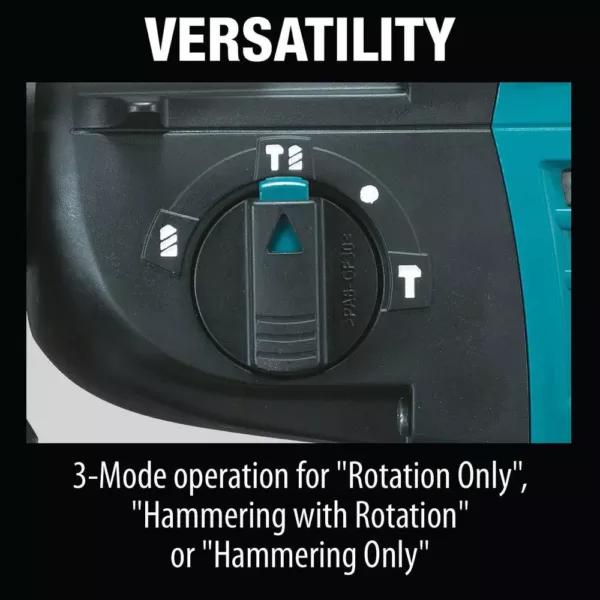 Makita 18-Volt X2 LXT (36-Volt) 1 in. SDS-Plus Rotary Hammer Kit 5.0Ah with Bonus 18V LXT 1/2 in. 3-Speed Impact Wrench