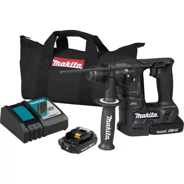 Makita 18-Volt LXT Lithium-Ion Sub-Compact Brushless Cordless 11/16 in. Rotary Hammer Kit, accepts SDS-PLUS bits (2.0Ah)