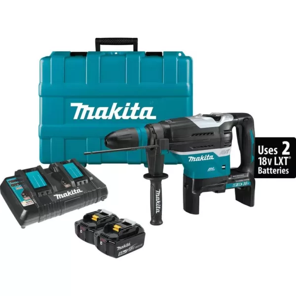 Makita 18-Volt X2 LXT Lithium-Ion 36-Volt Cordless 1-9/16 in. Rotary Hammer Kit, accepts SDS-MAX bits, with AWS