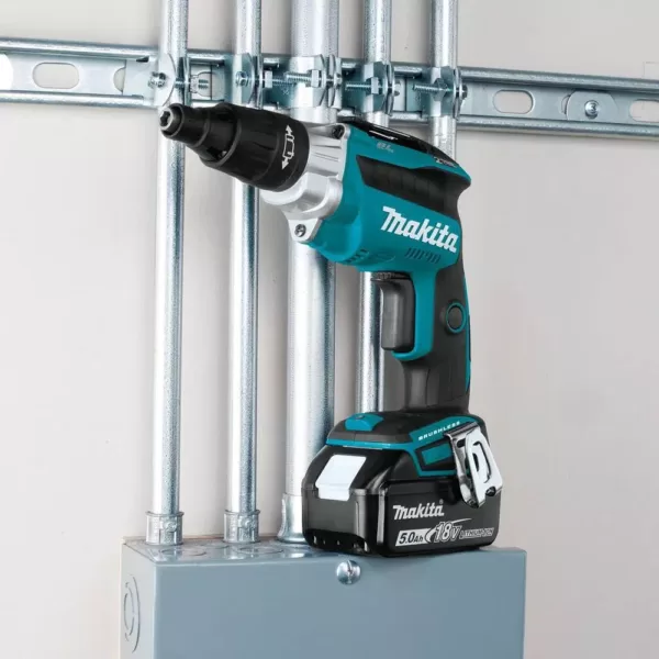 Makita 18-Volt 5.0 Ah LXT Lithium-Ion Brushless Cordless 2500 RPM Screwdriver Kit