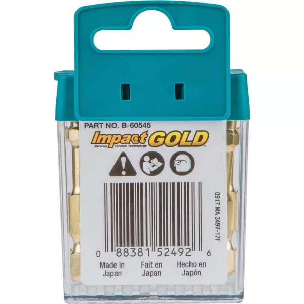 Makita Impact GOLD T25 2 in. Power Bit Tic Tac (15-Piece)