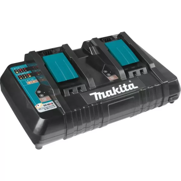 Makita 18 in. 18-Volt X2 (36-Volt) LXT Lithium-Ion Cordless Walk Behind Self Propelled Lawn Mower Kit with 4 Batteries (5.0 Ah)