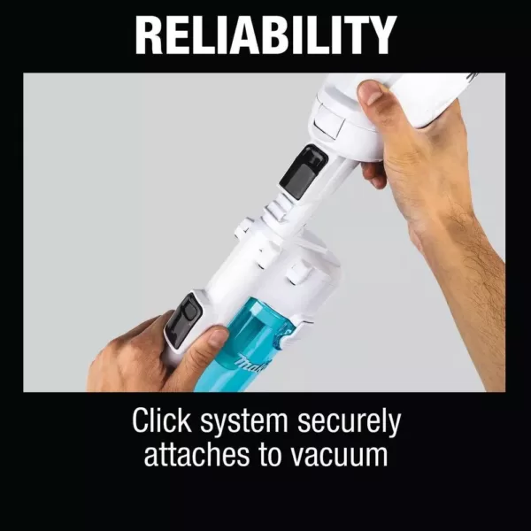 Makita Black Cyclonic Vacuum Attachment with Lock