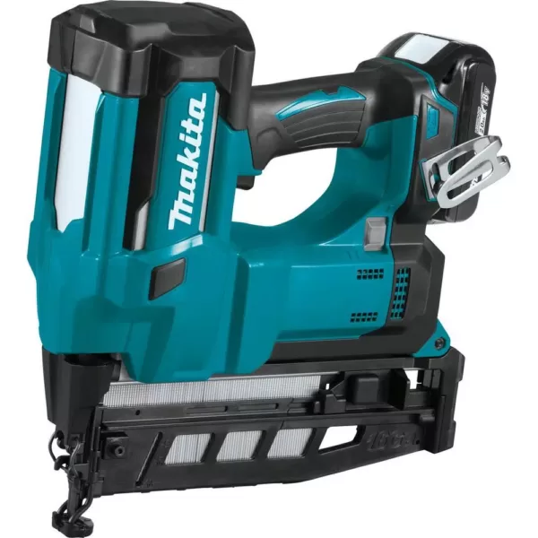 Makita 2-1/2 in. 18-Volt 16-Gauge LXT Lithium-Ion Cordless Straight Finish Nailer Kit (2.0 Ah)